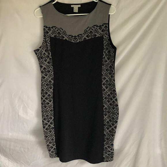Large grey and black H&M mini dress - Picture 1 of 1